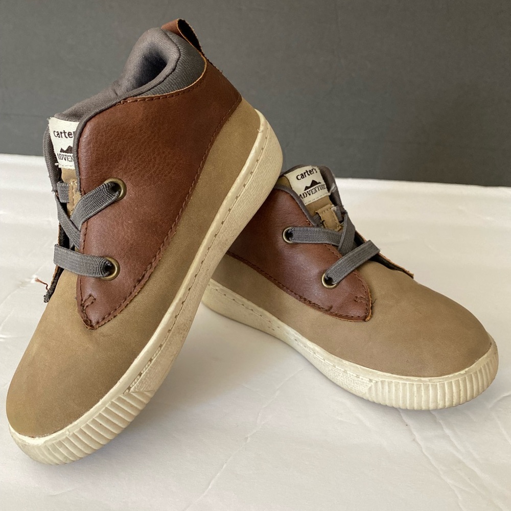 Carter's Brown and Tan Kids Dress Shoes